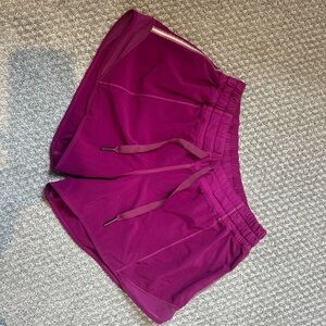 lululemon athletica Magenta Athletic Shorts